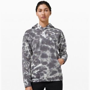 All Yours Hoodie Fleece Tie Dye Grey Size 2 NWT